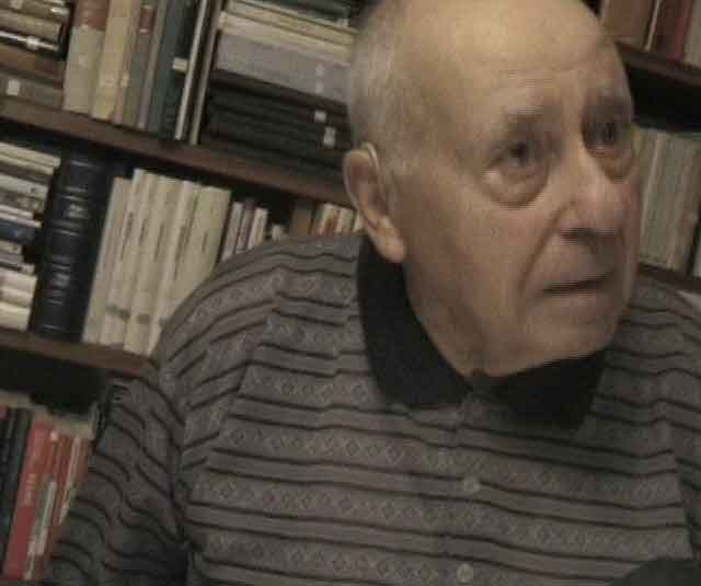 Giovanni Frediani in un fotogramma del video intervista: fondo Istituto della Memoria in Scena - IdMiS